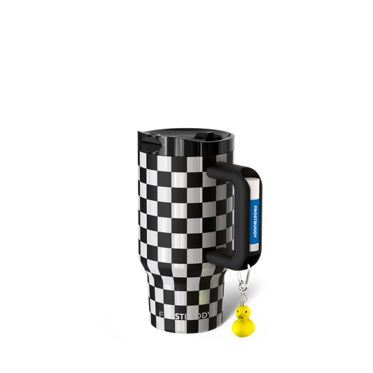 Thicc Buddy 16oz | Black & White Checkered