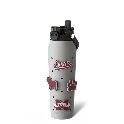 Bottle Buddy 32oz | Mississippi State Bulldogs | Skin + Budz Bundle