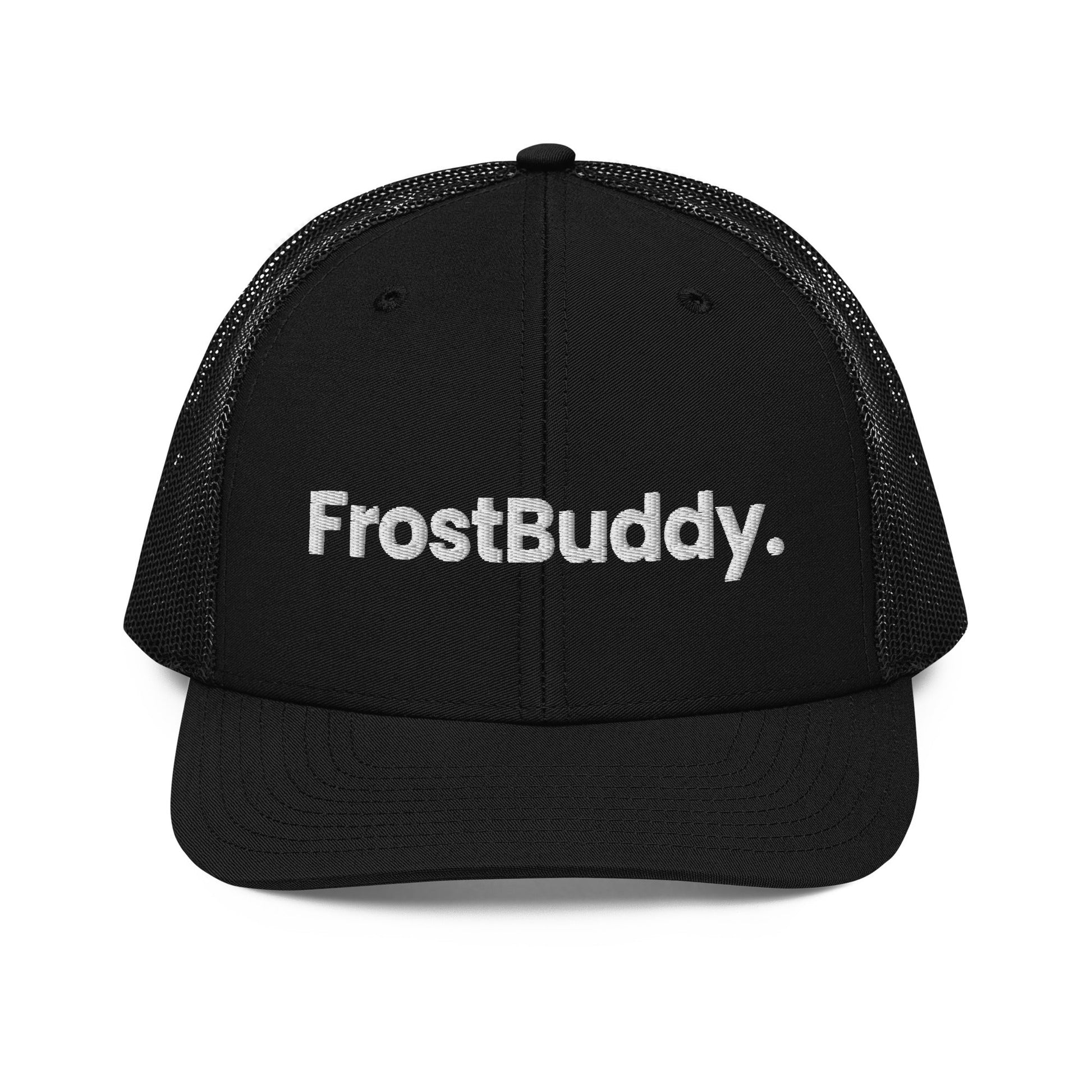 Frost Buddy Black Logo Trucker Cap #color_black