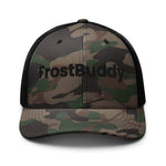 Frost Buddy Camo/Black Logo Camouflage Trucker Hat #color_camo/black