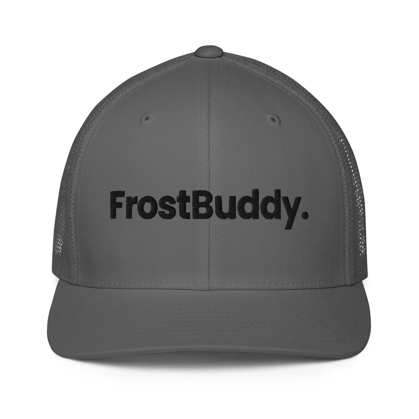 Frost Buddy Charcoal Logo Closed-back Trucker Cap #color_charcoal