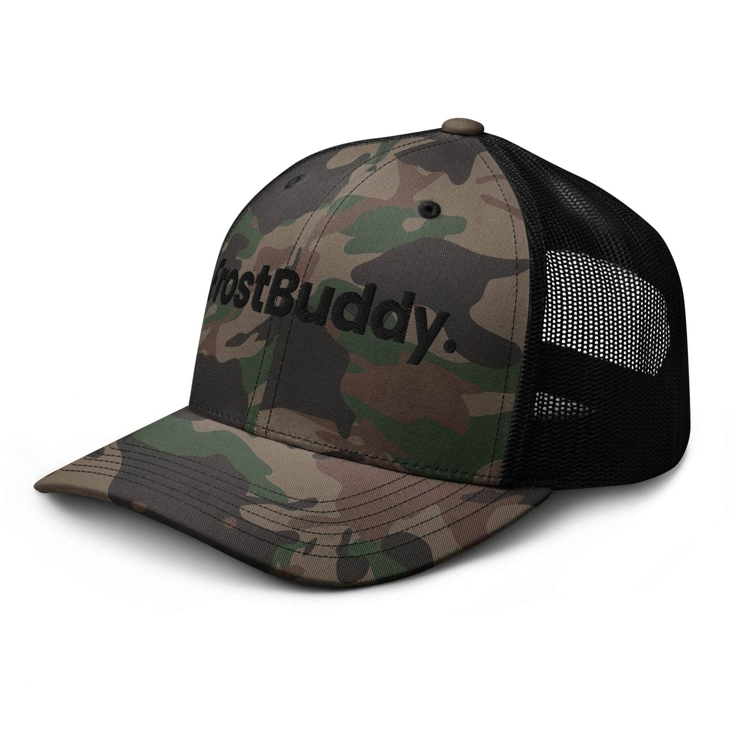 Frost Buddy Logo Camouflage Trucker Hat