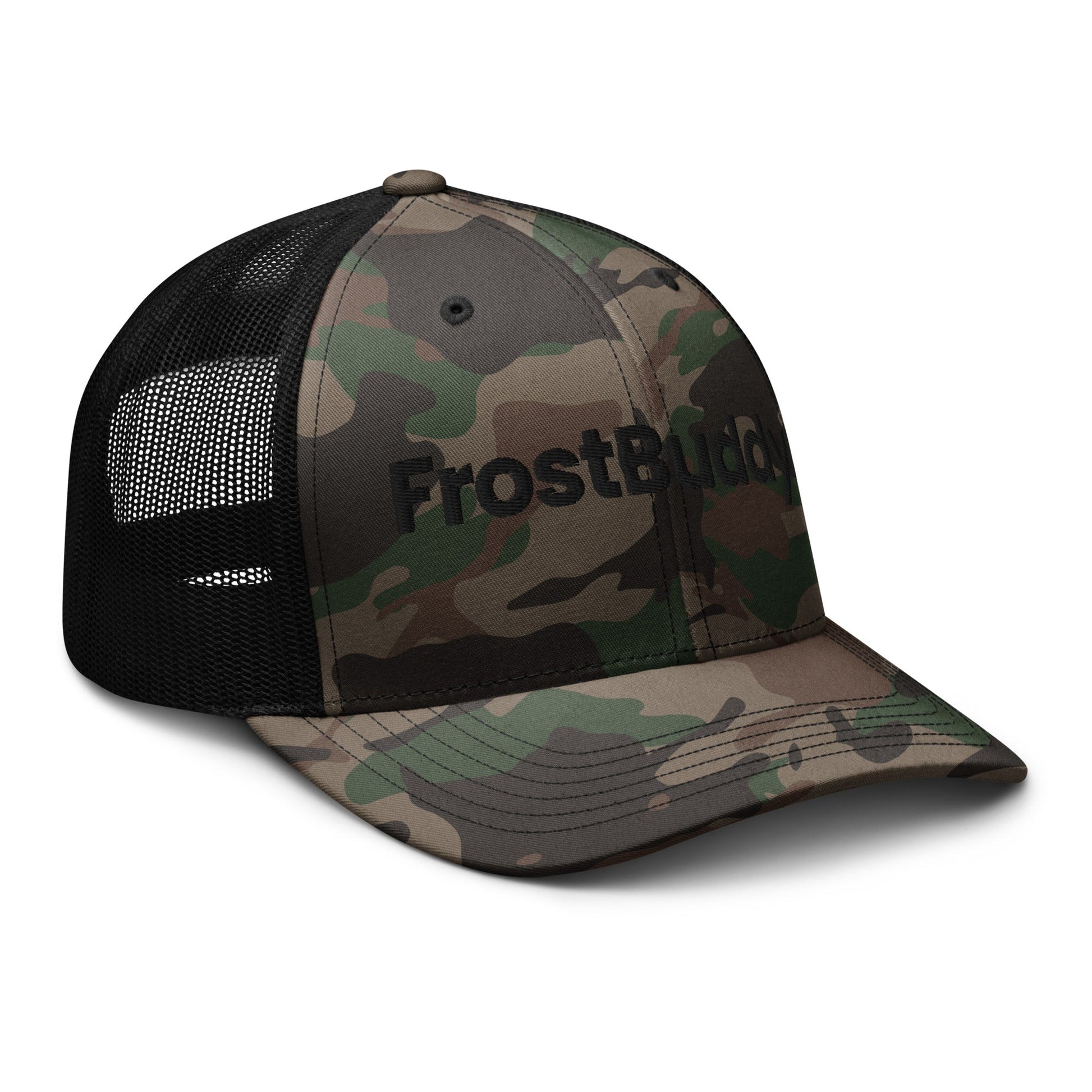 Frost Buddy Logo Camouflage Trucker Hat
