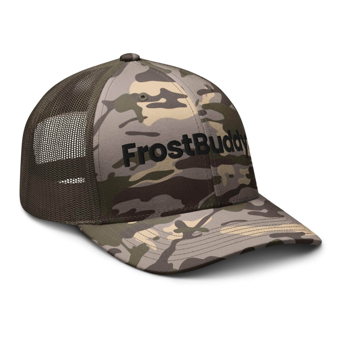 Frost Buddy Logo Camouflage Trucker Hat