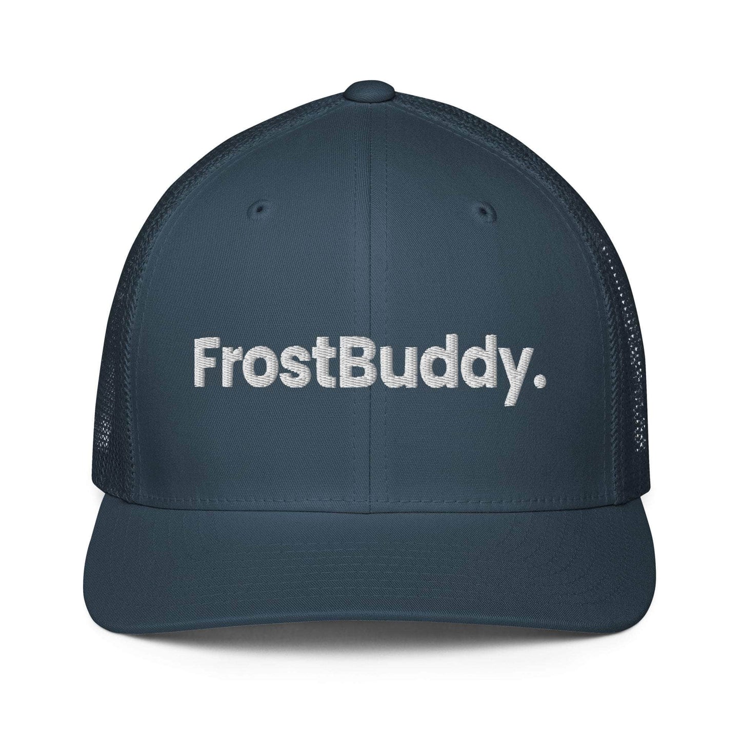 Frost Buddy Navy Logo Closed-back Trucker Cap #color_navy