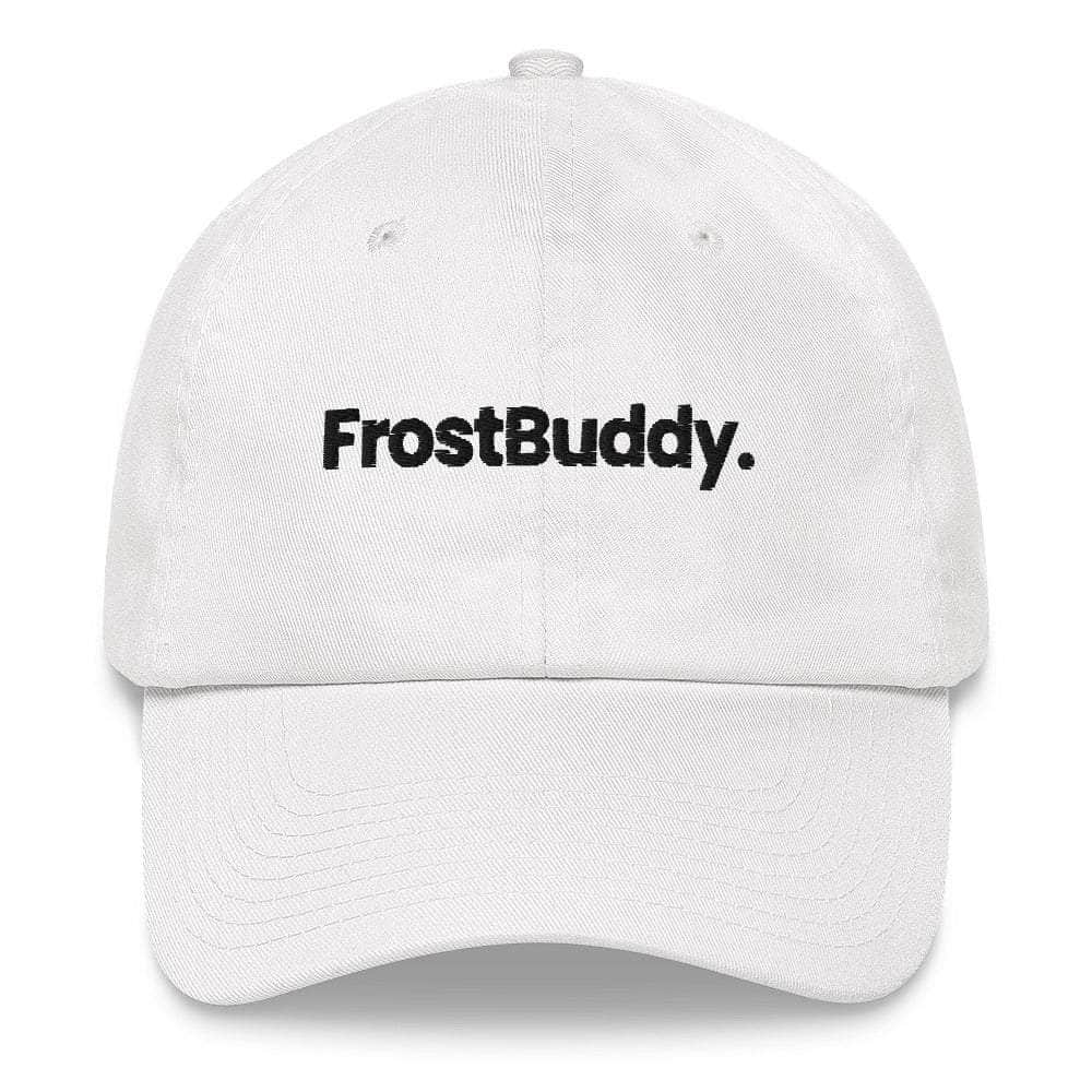 Frost Buddy White Logo Dad Hat #color_white