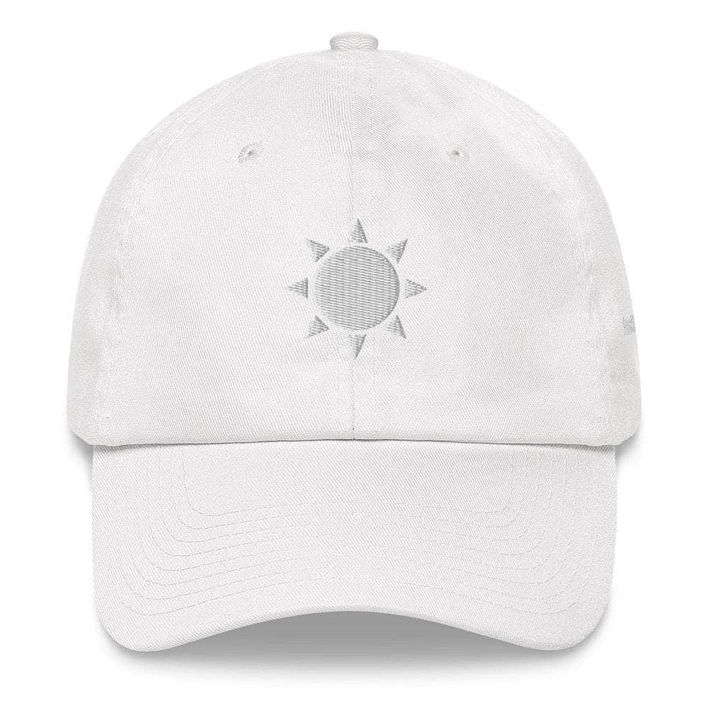 Frost Buddy White Sun Dad Hat #color_white