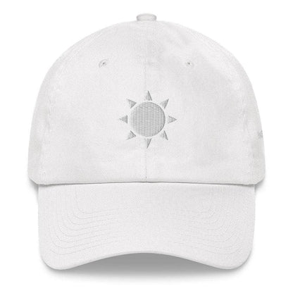 Frost Buddy White Sun Dad Hat #color_white