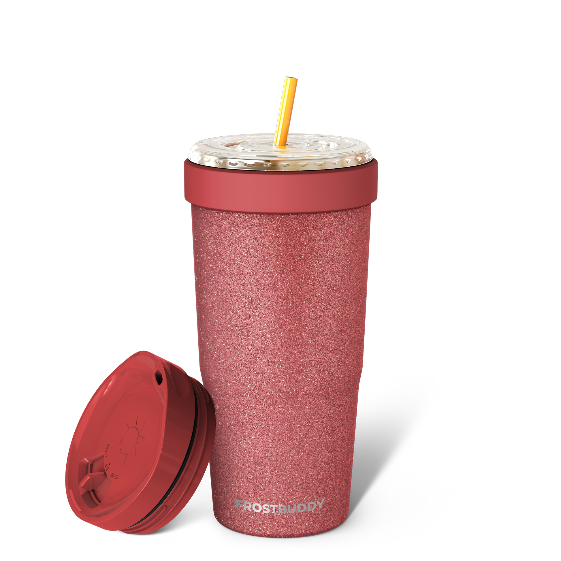 To-Go Buddy | Burgundy Glitz